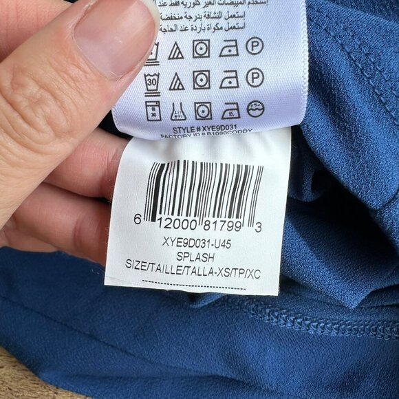 BCBG Generation XS Royal Blue Tank Wrap Top Summer Shorts Romper - Comfy Chic - Picture 8 of 9